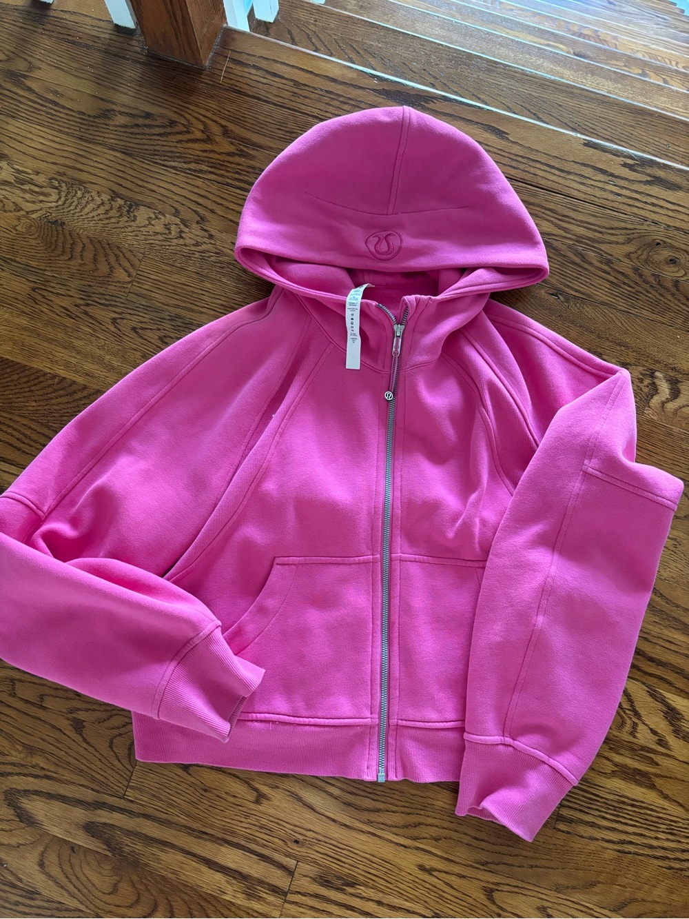lululemon Scuba  Pink Hooded full Zip